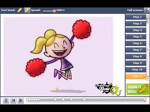 How to Draw a Cheerleader