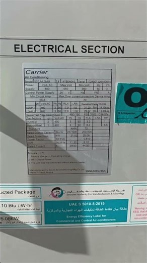 Decoding the secrets 😊 Unveiling the Career AC package unit's model details #ACmodel #HVACinfo