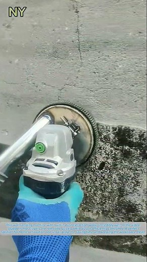 Smart Wall Sander with Dust Extraction: Fast Moss Removal, Clean & Efficient.