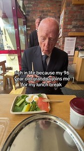 96-Year-Old Grandpa Joins Me for Lunch — Heartwarming Pret A Manger Moment
