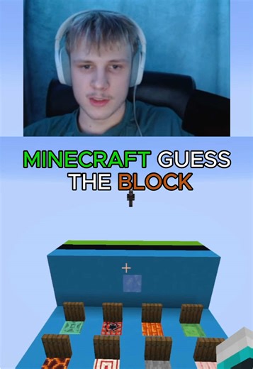 Minecraft Guess The Block Game #minecraft #minecraftmemes #funny #minigame