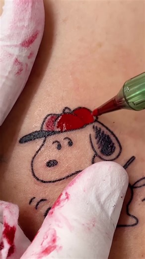 Snoopy Golf Tattoos: A Unique Cartoon Design