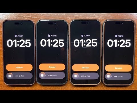 iPhone 14 Pro Max vs 15 Pro Max vs 16 Pro Max vs 17 Pro Max Timer & Alarm Clock Alerts Slide to Stop