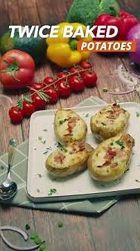 👨‍🍳 Weekly Quick Air-Fryer Recipe --- Twice Baked Potatoes👨‍🍳