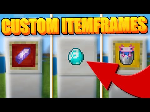 How To Get CUSTOM ITEM FRAMES in MCPE 1.18! - Minecraft Bedrock Edition (Get Invisible Item Frames)