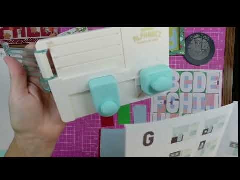 How to use the MINI Alphabet punch board by We R Memory Keepers.