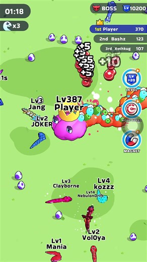 10Snack clash boos fight winsnakeclash gameplaysnake clash live stream#usa🇺🇸