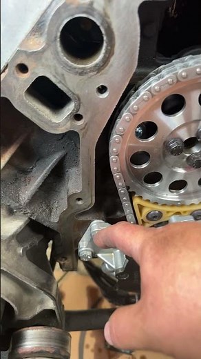 Clearancing for double roller timing chain on an ls