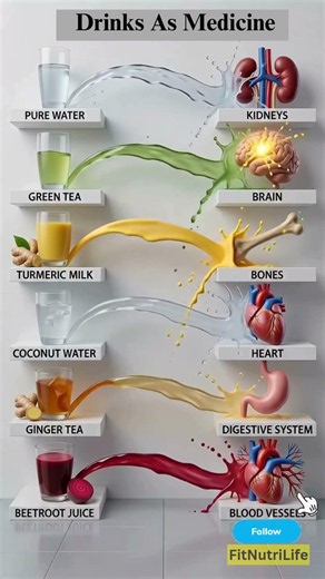 6 Powerful Drinks That Heal Your Body Naturally 🥤 | Best Drinks for Brain, Heart, Kidneys & Bones