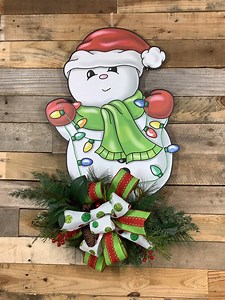 Accroche-porte bonhomme de neige de Noël - Etsy France