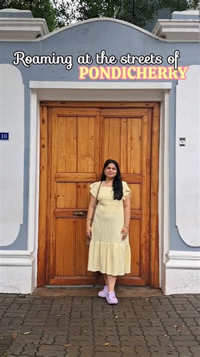 MOST BEAUTIFUL streets of Pondicherry😱🫣 #travel #pondicherry #southindia #beach #aesthetic #viral