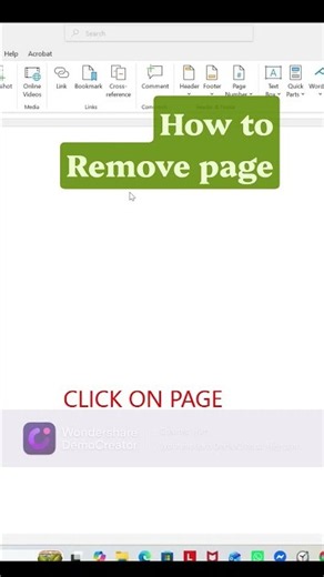 How to Remove a Page in MS Word Using Ctrl + G Delete Blank Page Easily #shorts #MSWord #ViralShorts