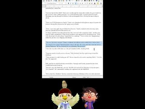 Reading my Pokemon Fan Fiction Vertical mode