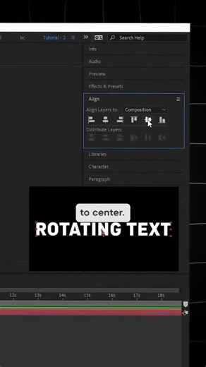 Rotaiting Text Tutorial In After Effect