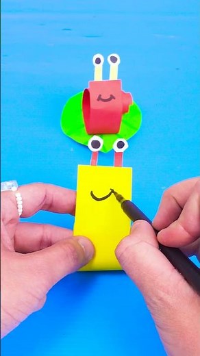 Let’s Make a Cute Snail Out of Paper! 🐌 Fun Kids DIY