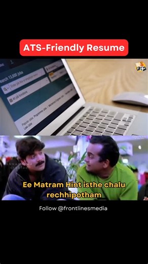 Frontlines Media on Instagram: "ATS - friendly Resume . . . . #flm #backend #tech #frontlinesmedia #flm_career_guidance #ResumeTips"