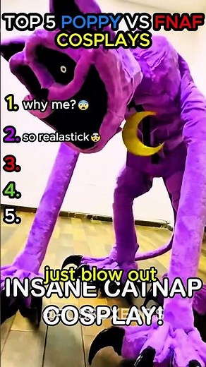Ranking Top 5 Poppy Playtime vs FNAF Cosplays! 🔥🎭