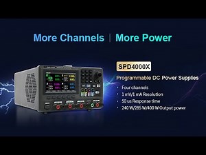 Four Channel! Siglent New DC Power Supply SPD4000X Introduction