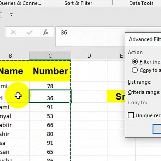 excel advanced filter copy to another sheet || advanced filter excel criteria range