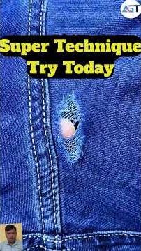 how to repair jeans | sewing tips and tricks | beginner sewing tutorials | diy sewing #youtubeshorts
