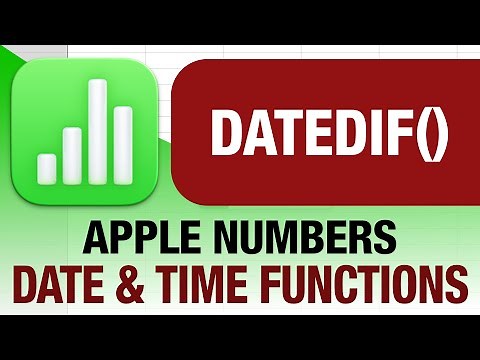 DATEDIF() function in Apple Numbers