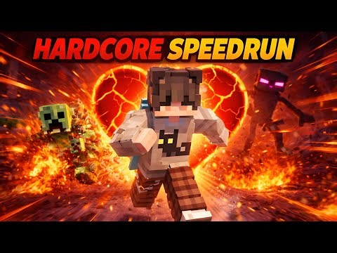 🔴 LIVE: Minecraft Hardcore Speedrun (1 Life Only 😱)