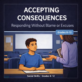 Accepting Consequences Lesson | Behavior Intervention | Grades 6–12