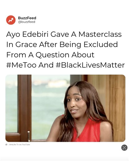 The internet is talking about how Ayo Edebiri handled being completely left out of a Me Too and Black Lives Matter question during the “After the Hunt” press tour with Julia Roberts and Andrew Garfield. She didn’t just stay silent—she jumped in with grace, eloquence, and perspective, reminding everyone that the work of these movements isn’t done. A queen. Some are angry the only Black woman in the group was excluded from this very specific conversation from the interviewer, some are in awe at Ay