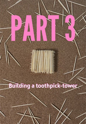 Continuing the biggest toothpicktower! Share with your friends so we can keep going. #toothpicktower #fyp #viral