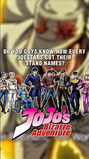 How Every Joestars Got Their Stand Name 👀🎵🃏#shorts #jojo #jjba #standnames #gunsnroses