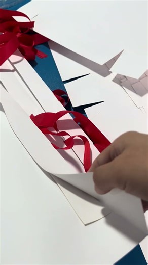 Automatic paper bag paste head card and automatic ribbon pasting machine. #ribbonpastingmachine