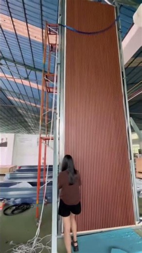 Large Vertical Folding Industrial Door | Installation Adjustment