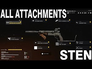 All Sten attachments on the Vanguard BETA | Call of Duty Vanguard Beta (PS5)
