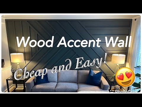 Wood Trim Accent Wall - Cheap and Easy!! - DIY