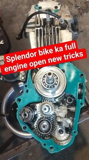 splendor #bike ka full engine open new tricks video #bikefixinghub #splendor #engine #shorts video