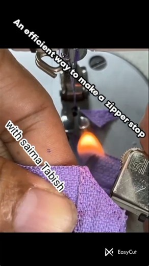 An efficient way to make a zipper stop #easy #tips #tricks # #rolling #pull #zipperrepair #puller