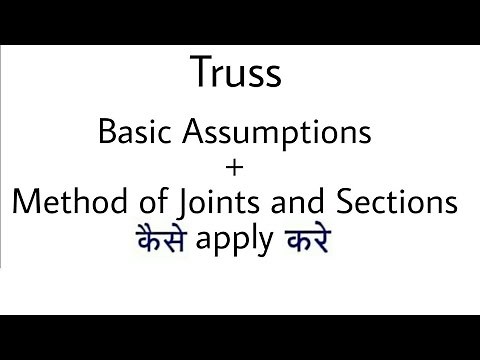 2. Basic Assumptions and Methods to solve Truss Problems | Complete Concept