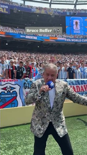 The Voice of the Octagon, Bruce Buffer, became the Voice of the World Cup! 🗣️ ⚽