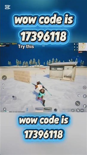 pubg gameplay code is 17396119 #pubgmobile #pubgwow #games