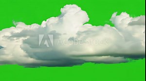Tropical Clouds on Green Screen Time Lapse