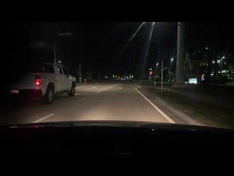 Driving from Waffle House in Key Largo, FL on Overseas Hwy to Blue Diamond Plaza in Big Pine Key, FL