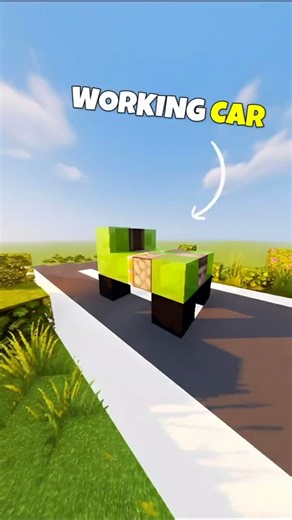 Build Working Car in Minecraft! #MinecraftBuilds #Minecraft #shorts