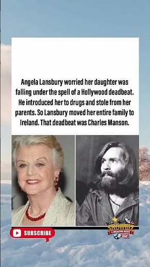 Angela Lansbury Moved Family To Ireland To Save Daughter From Charles Manson. #shorts #viral #foryou