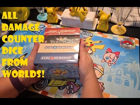 Pokemon Worlds 2025 Anaheim ALL Damage Counter Dice Opening!