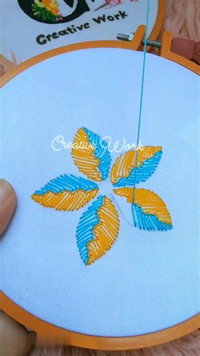 Amazing tow colours flower 😍 #fblifestyle #reels #Amazing #Embroidered #handembroidery #viralreelsシ | Creative Work