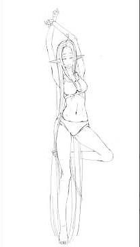 figure drawing warm up 8 sleepy elf #art
