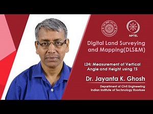 Measurement of Vertical Angle and Height Using TS