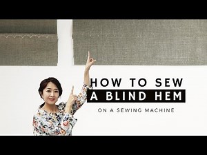 How to Sew a Blind Hem / Blind Stitch - Easy Sewing Tutorial by Sewing Therapy