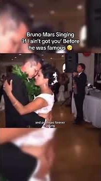 Bruno Mars singing at wedding