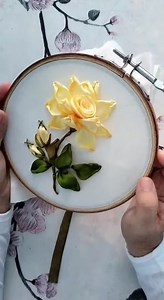 924K views · 25K reactions | How to embroider yellow rose flower | Asnimar Embroidery | Facebook